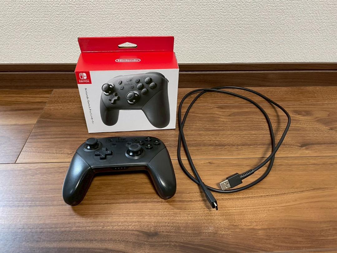 純正　Nintendo Switch コントローラー　プロコン ブラック