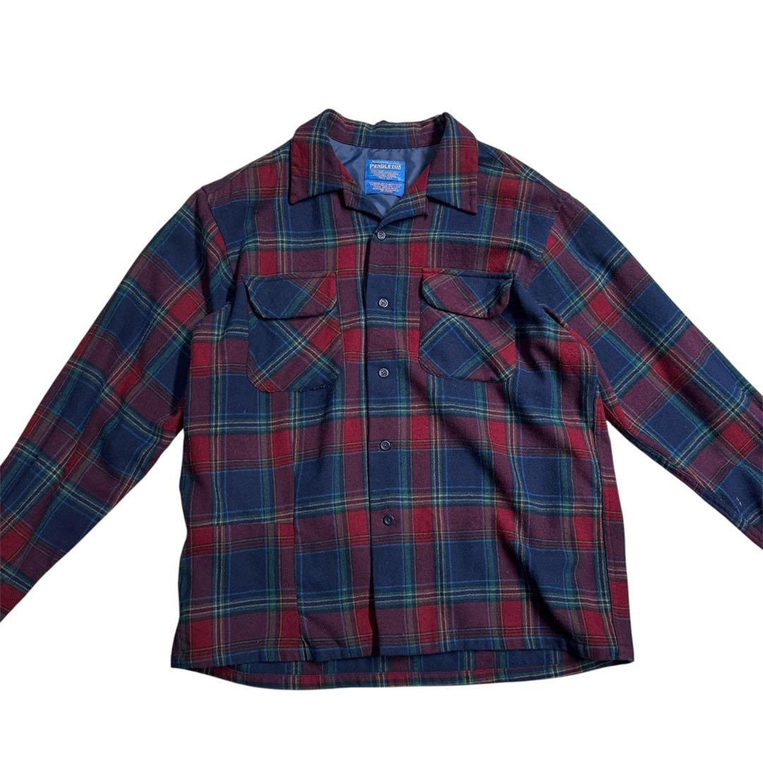 神配色 PENDLETON ペンドルトン ウールチェックシャツ ネルシャツL PENDLETON