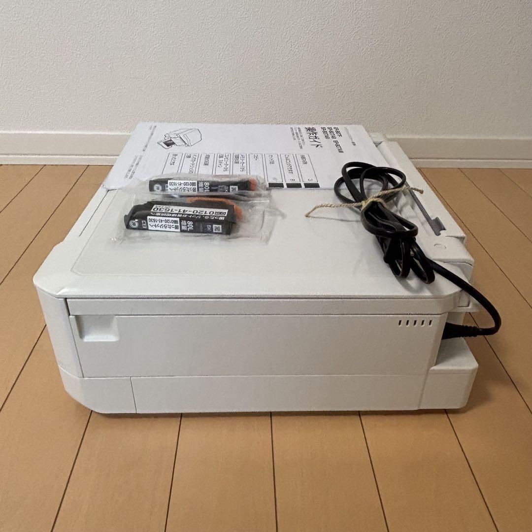 エプソン プリンター本体 EP-807AW ホワイト 取扱説明書・インク付き