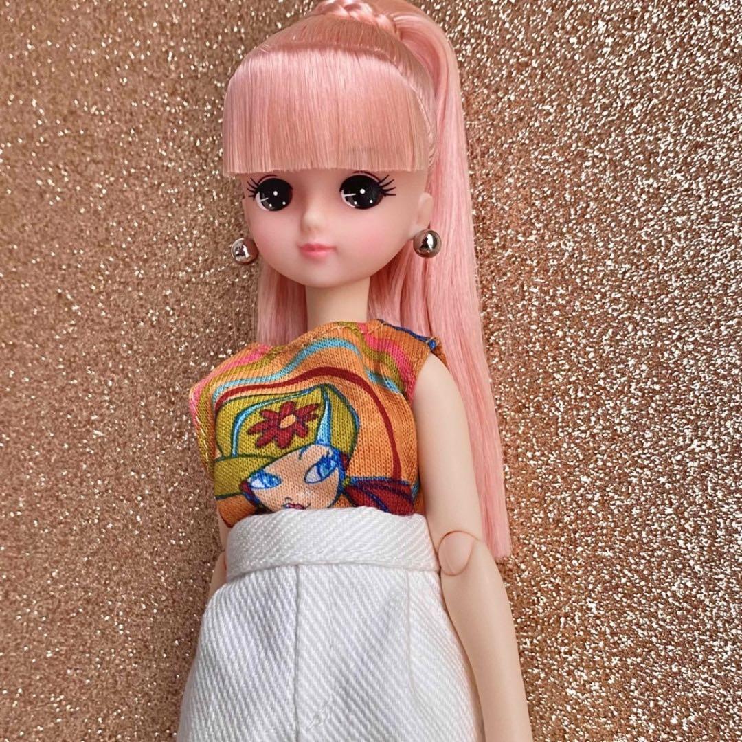 リカちゃんストーン付きスターピアス その他人形 kiki202402