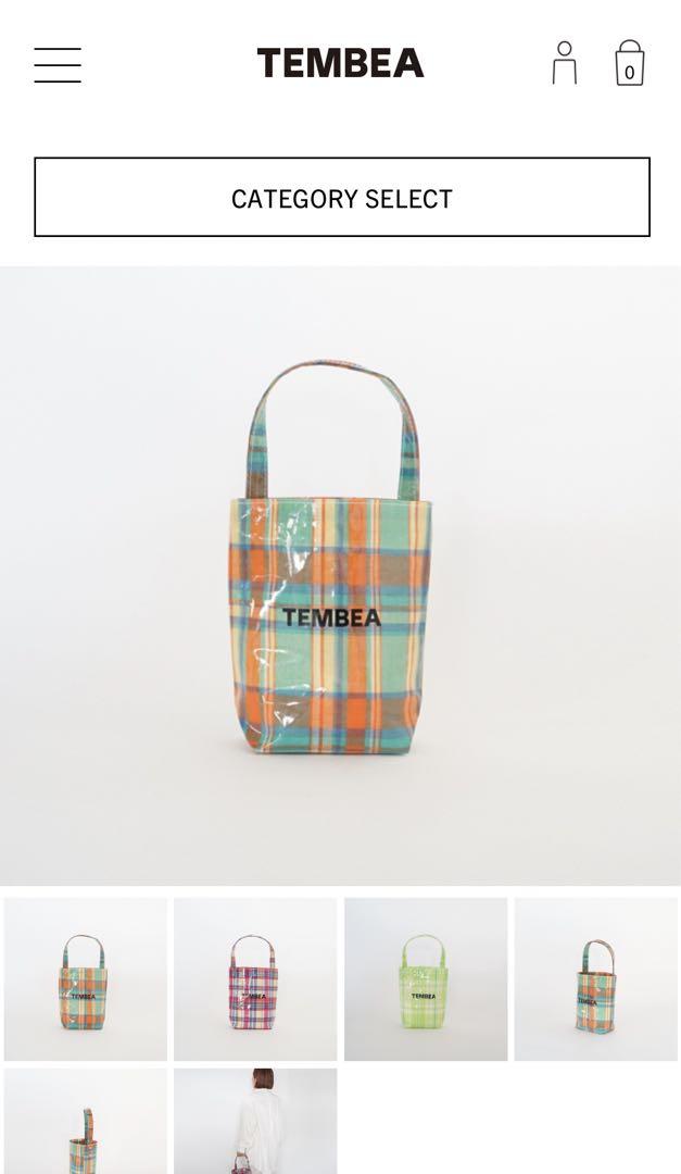 TEMBEA テンベア BAGUETTE TOTE MINI ギンガムチェック - メルカリ