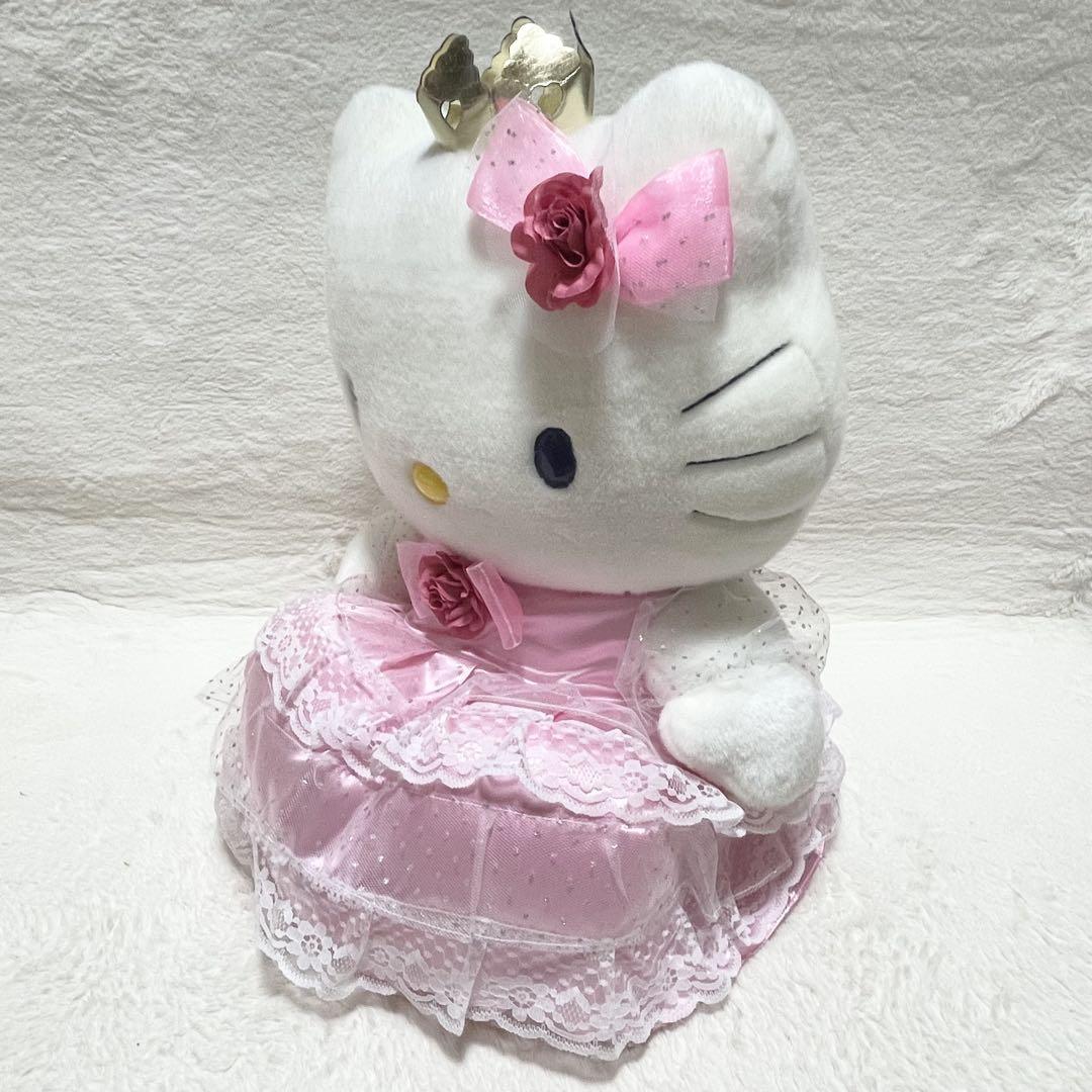 ⭐️サンリオキャラクターズ⭐️ハローキティ ぬいぐるみ プリンセス 王冠 薔薇 バラ