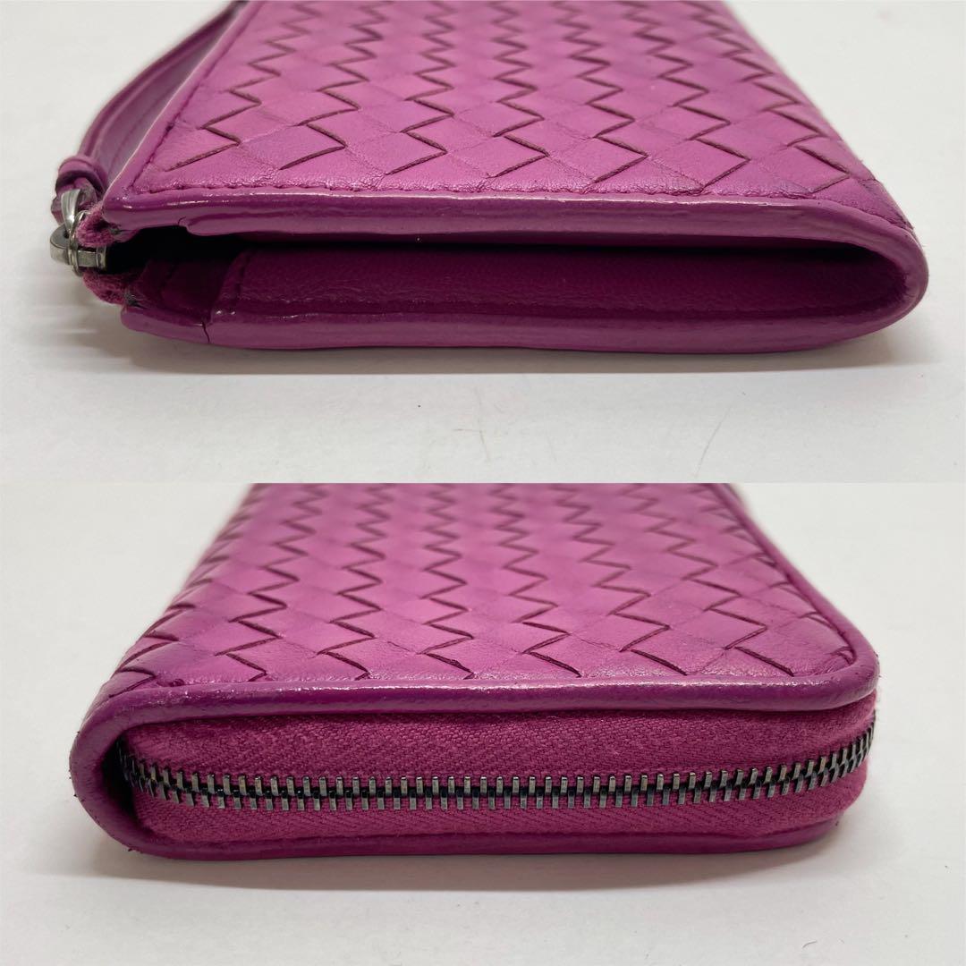 1500 ボッテガヴェネタ 長財布 イントレチャート パープル L字 1500 ボッテガヴェネタ 長財布 イントレチャート パープル L字