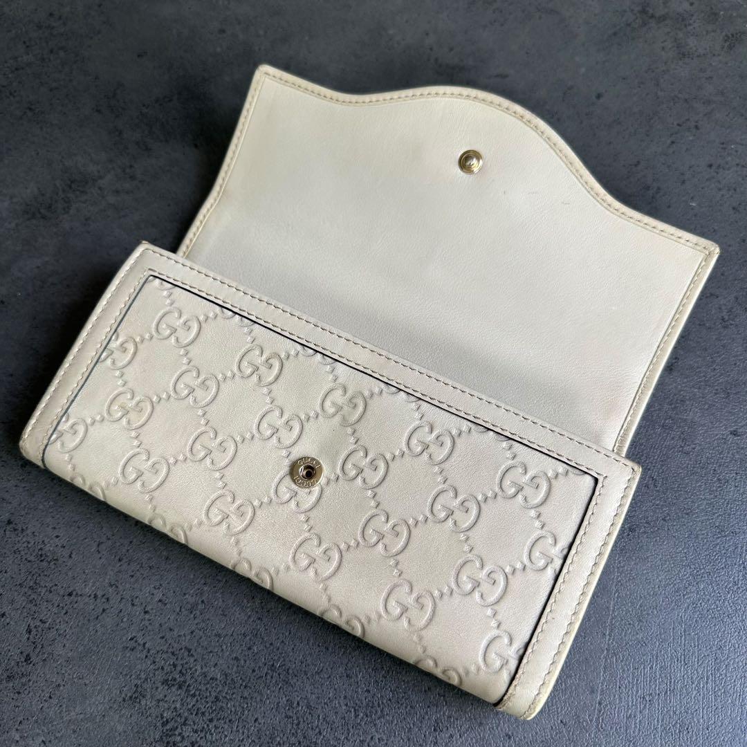 小物 GUCCI Guccishima Sooky Long wallet Ivory