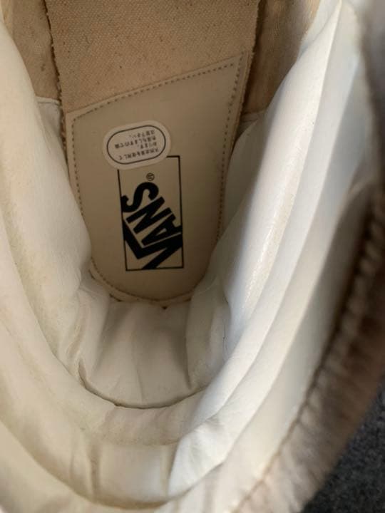 VANS VALUT sk8-hi 白×白ハラコ　us10