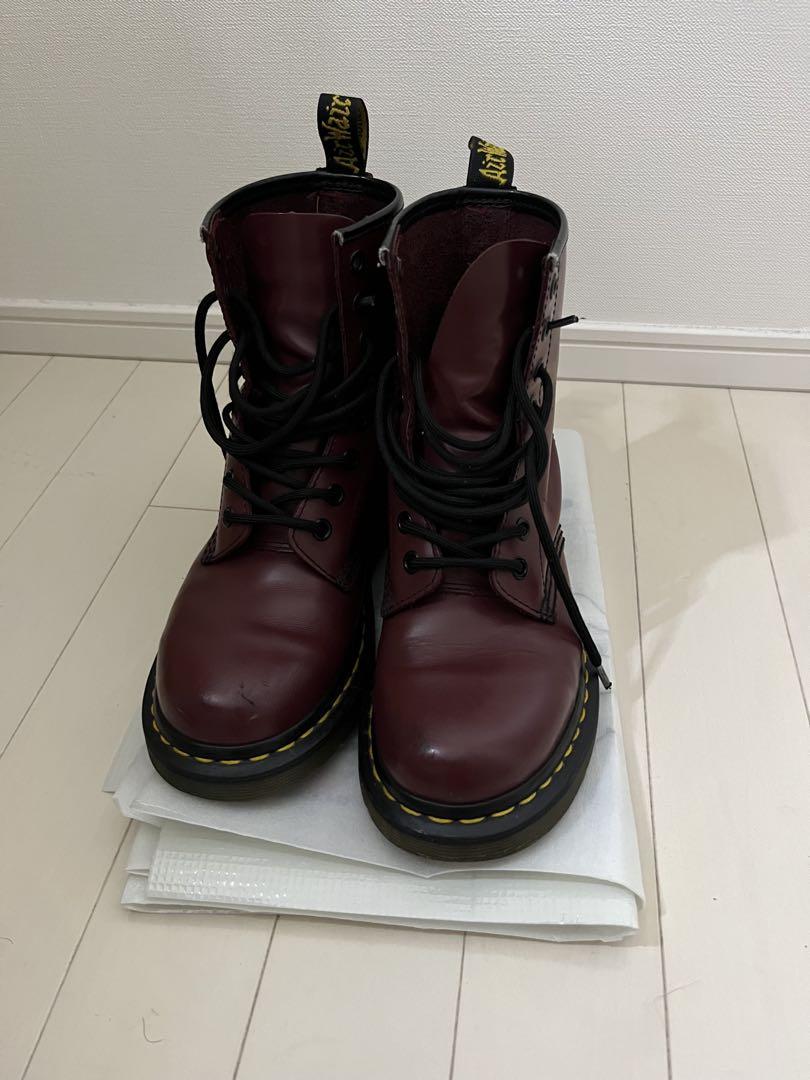 Dr.Martens ブーツ 赤 バーガンディ
