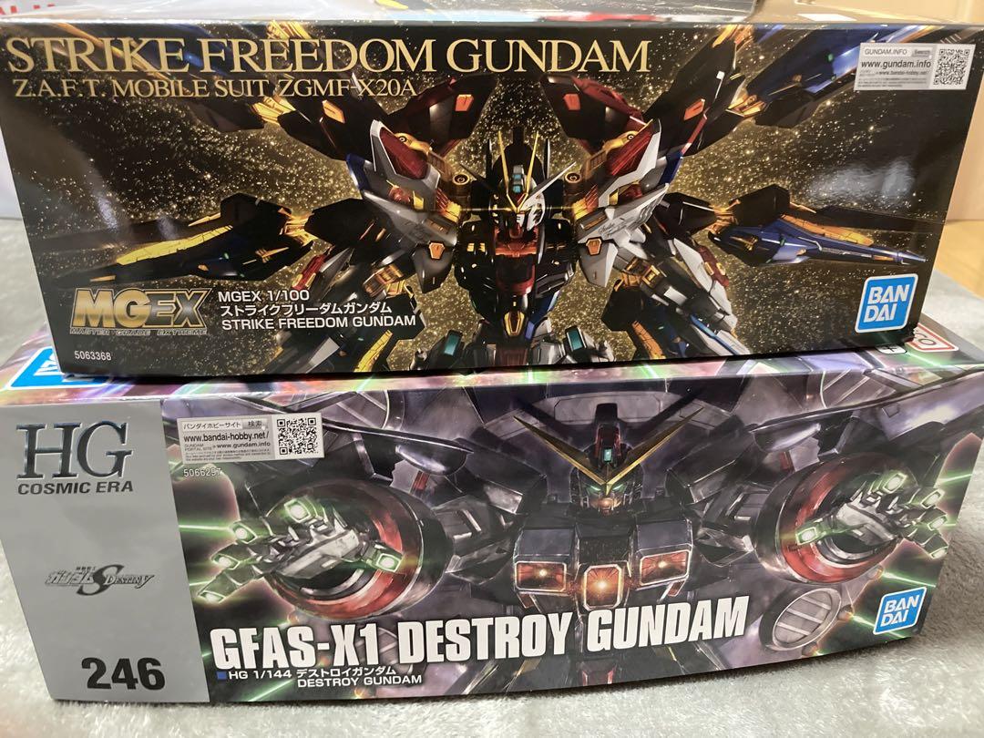 2品セット】MGEX ストライクフリーダム/HG デストロイガンダム 2品セット】MGEX ストライクフリーダム/HG デストロイガンダム