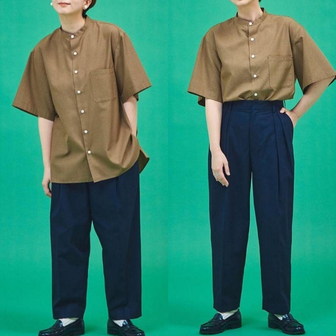 美品 Omat Unelma: ガンクラブチェック スタンドカラーシャツ