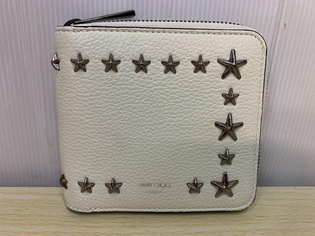 印象のデザイン 中古】ジミーチュウ ラウンドファスナー MM70430 財布 スタッズ 小物
