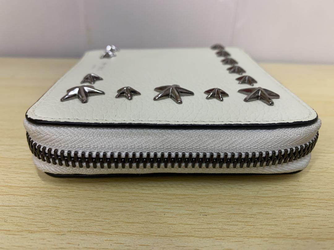 中古】ジミーチュウ ラウンドファスナー スタッズ 財布 MM70430