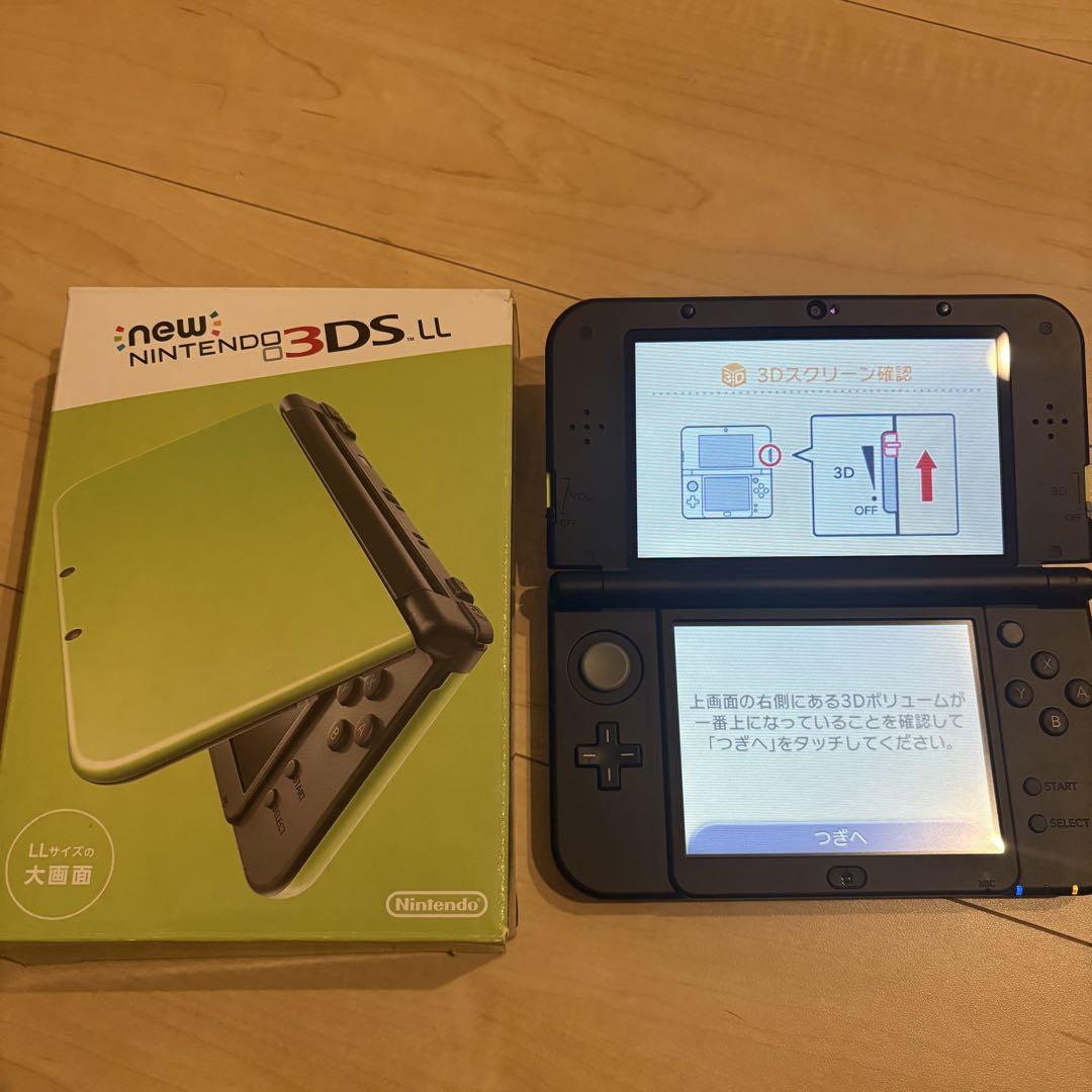 New Nintendo 3DS LL ライム×ブラック　(注意事項あり)