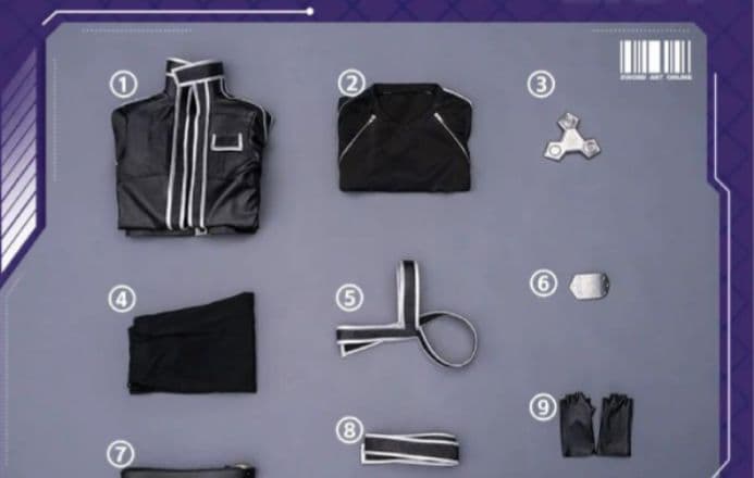 三分妄想 ソードアートオンライン GGOキリト 桐人 コスプレ 衣装 三分妄想 ソードアートオンライン GGOキリト 桐人 コスプレ 衣装