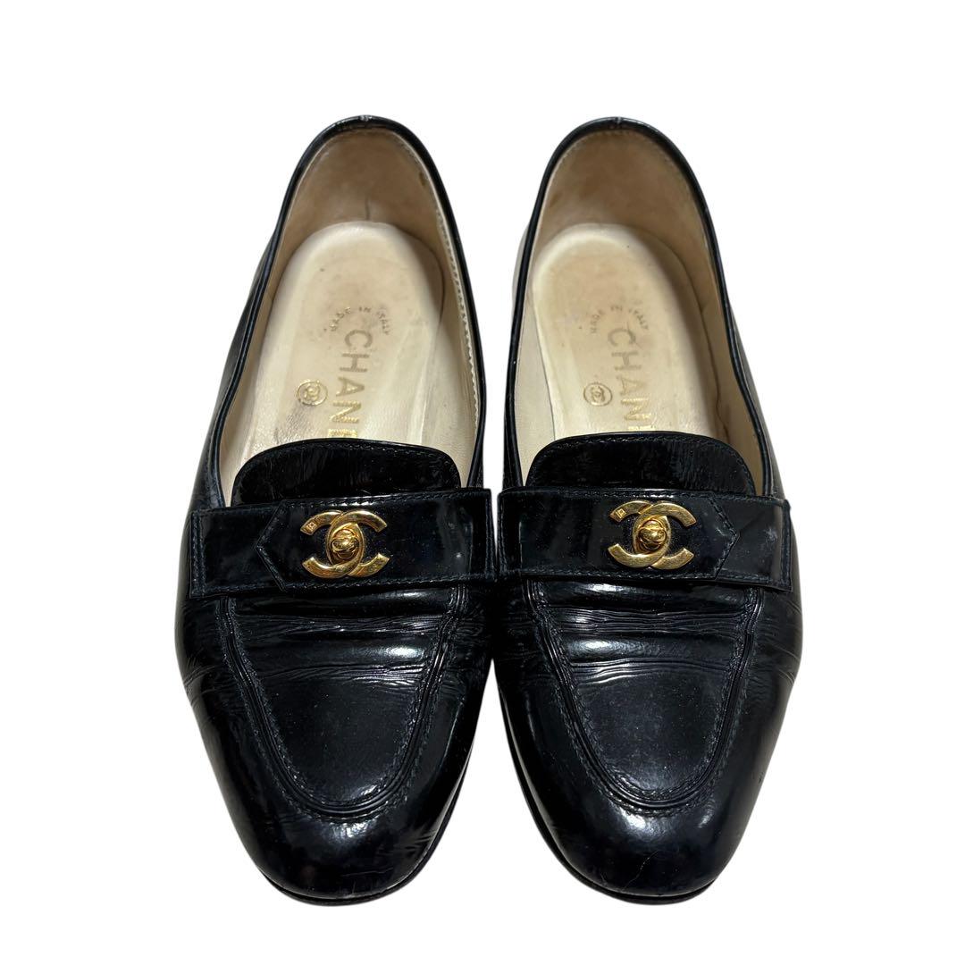 CHANEL シャネル ココマーク ターンロック ローファー 35 1/2