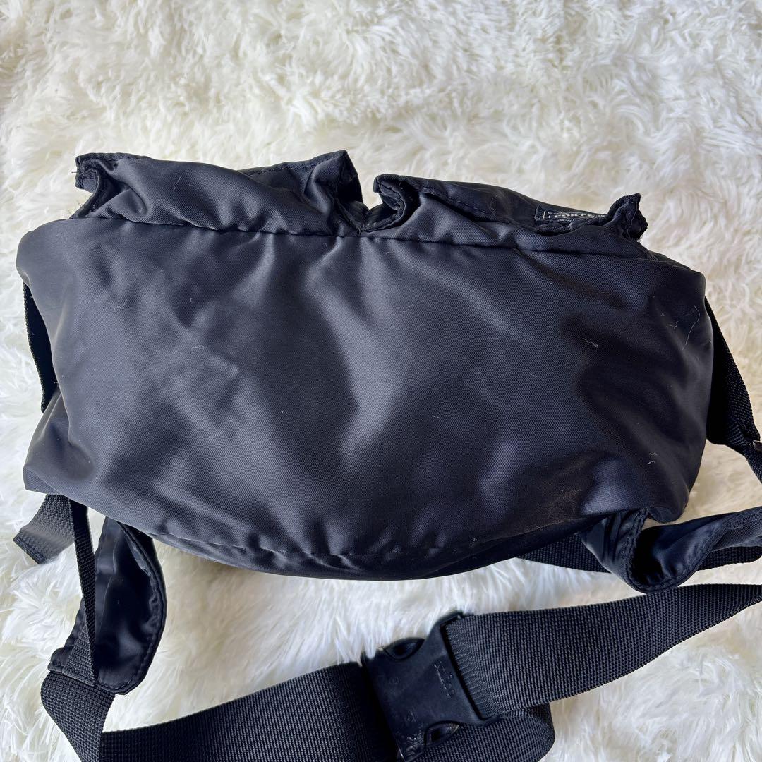 【美品】PORTER ボディバッグ　ショルダーバッグ　タンカー　黒 ブラック