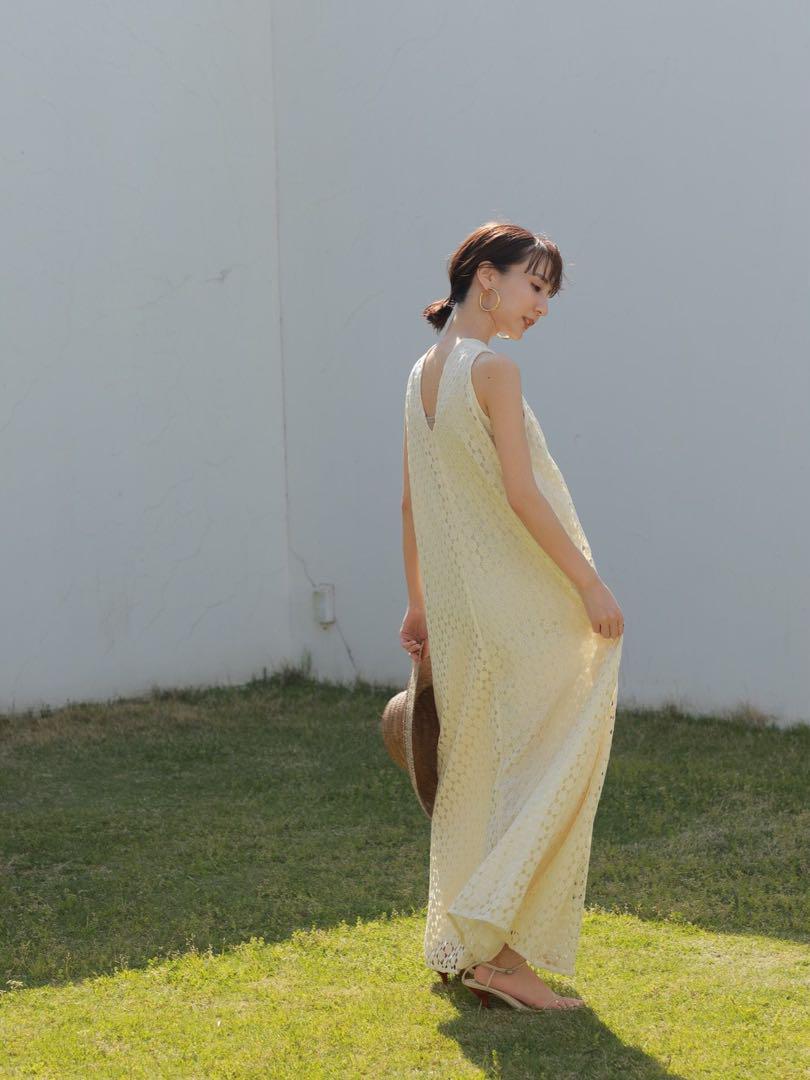 louren ワンピース geometry lace dress
