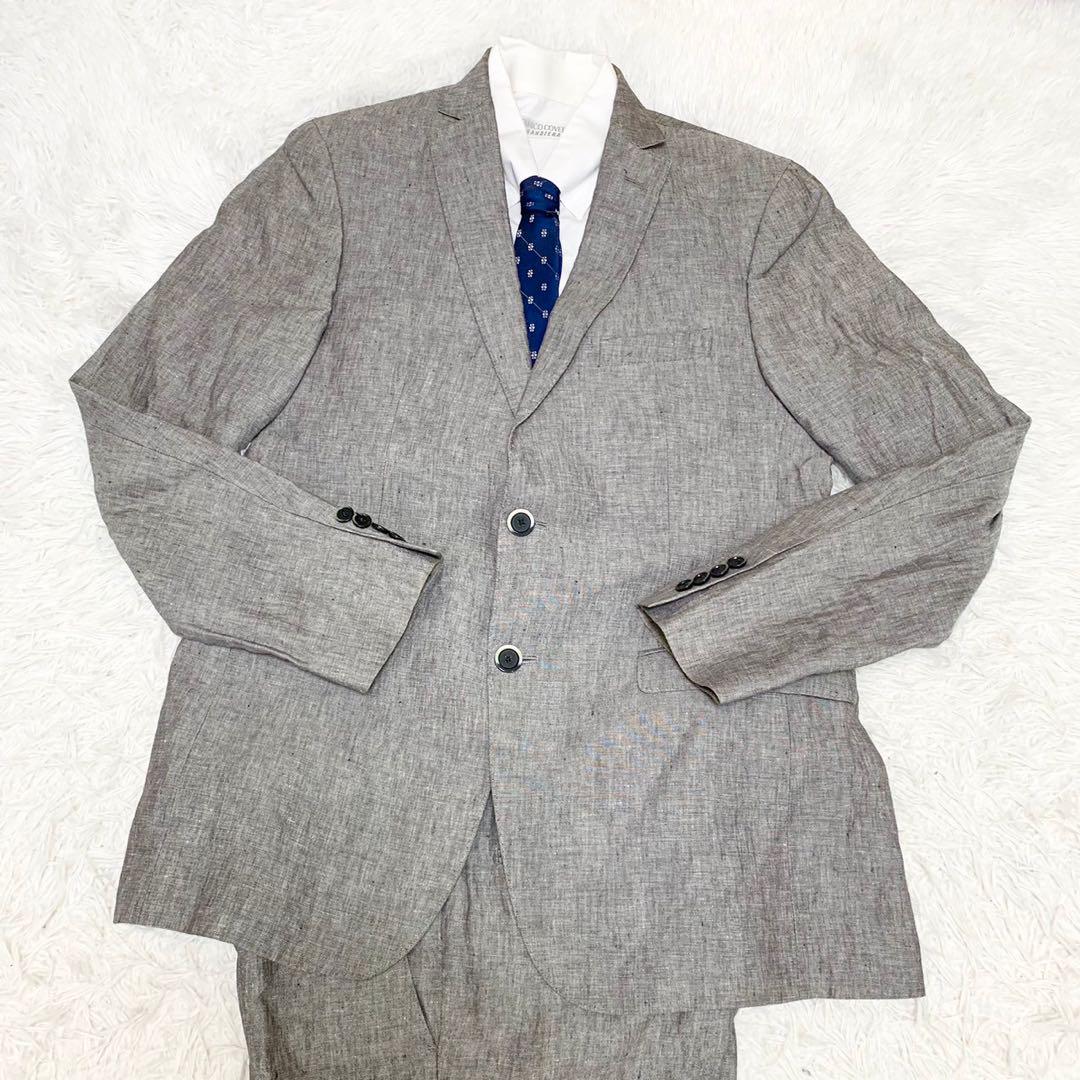 極美品 ETRO エトロ スーツセットアップ グレー シングル 高級