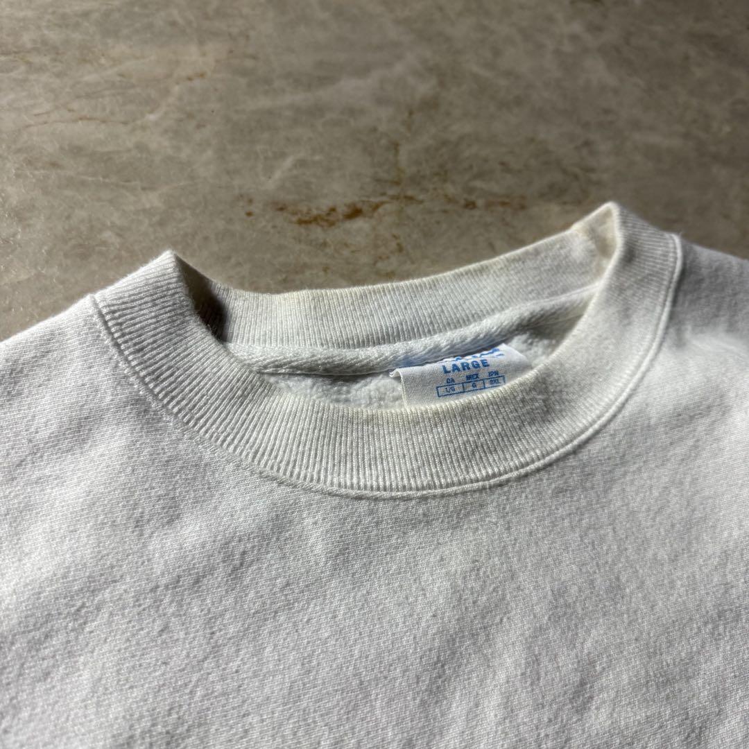 champion REVERSE WEAVEスウェット目付きLホワイト美品当時物