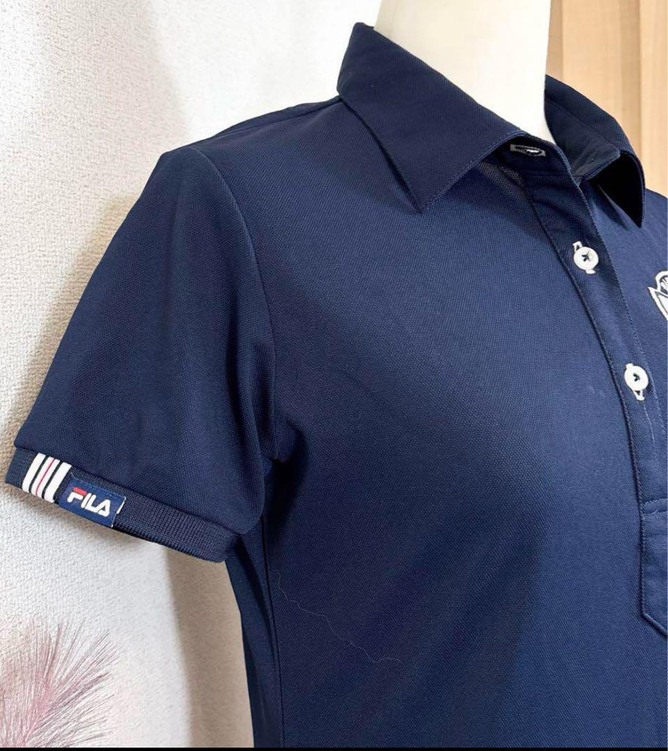 ☆【FILA GOLF】☆フィラゴルフ☆ネイビー 半袖ポロワンピースMサイズ☆