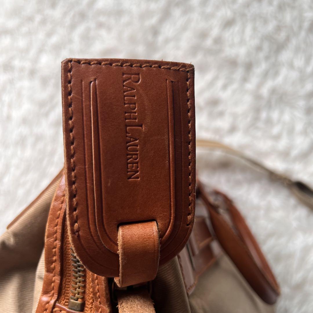 RALPH LAUREN キャンバス レザー ドクターズバッグ　2way