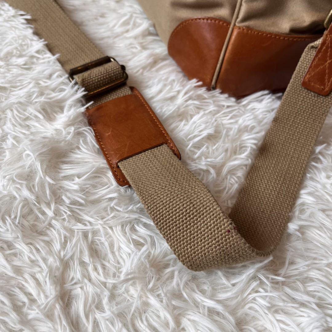 RALPH LAUREN キャンバス レザー ドクターズバッグ　2way