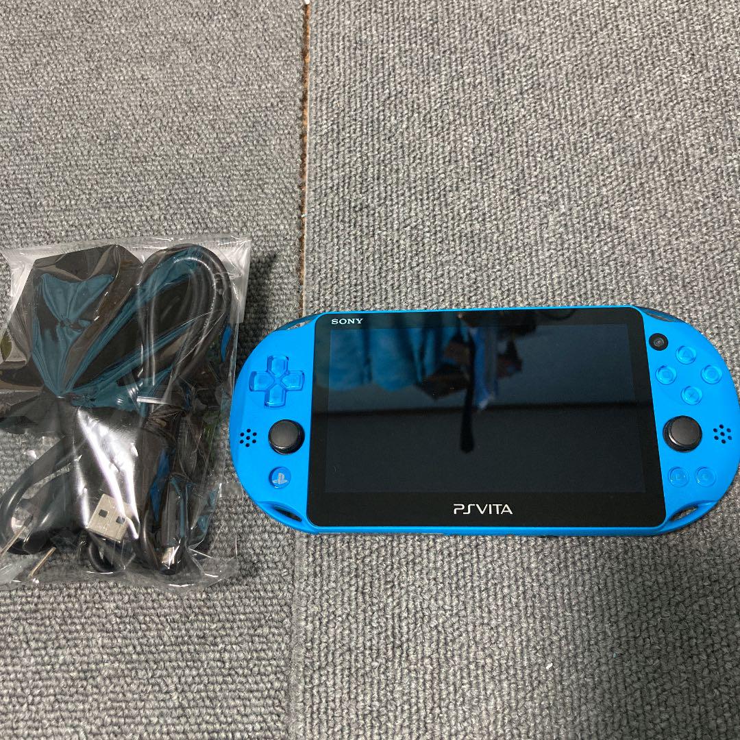 新品 「PlayStation®Vita アクアブルー カセット付き WiFiモデル - 携帯用ゲーム本体