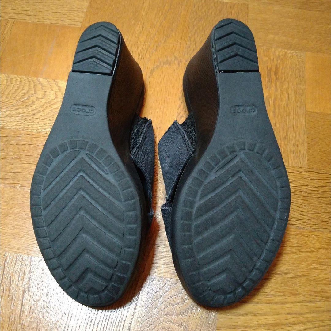大人気完売モデルcrocsクロックス ブラック レイ2.0ウエッジ