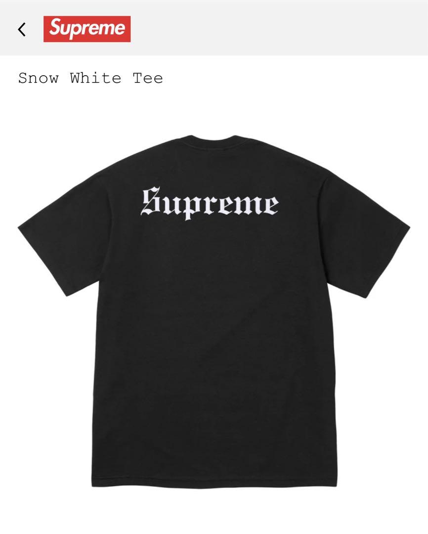 Supreme 24F/W Week8 Snow White Tee 黒 M