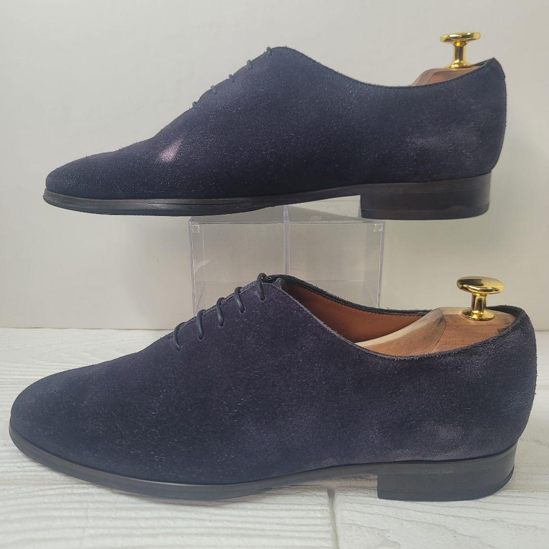 最新の激安 Loro Piana ホールカット 25cm向け ネイビー スエード 靴