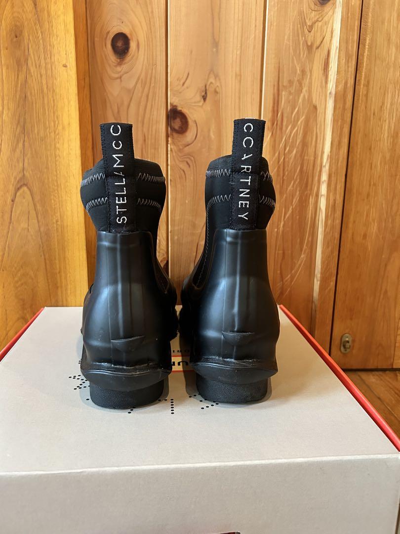 入荷通知 アプリ おすすめ HUNTER ハンター 美品 【×ステラマッカートニー】 ブラック UK 7Ω 靴