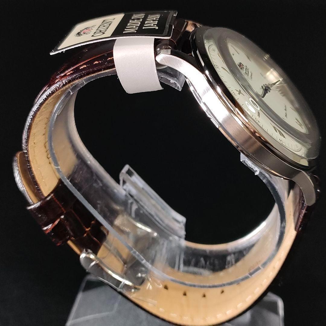 極美品　ORIENT　オリエント　AC00　ホワイト　ブラウン　自動巻き　メンズ