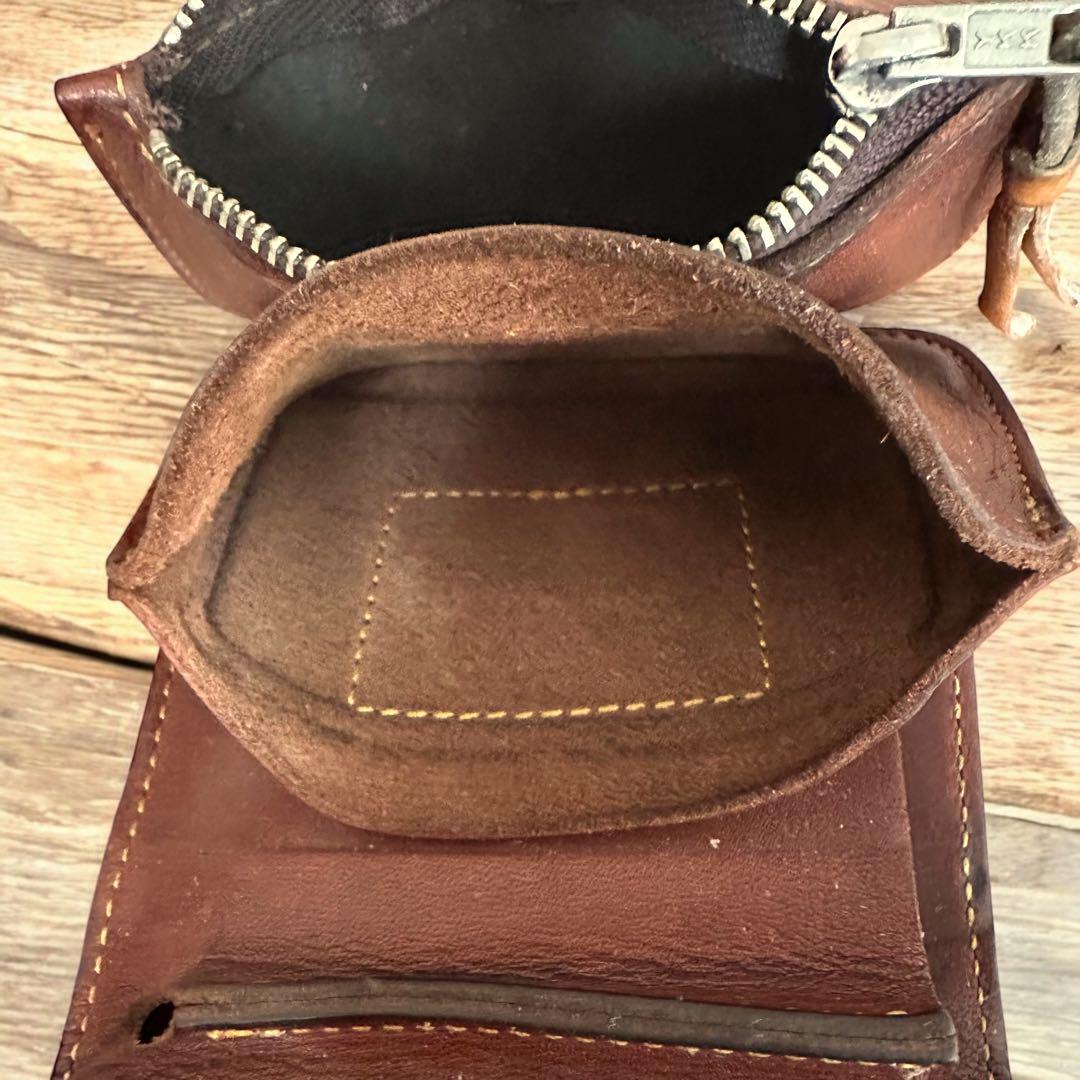 レッドムーン　 二つ折り財布 ブラウン