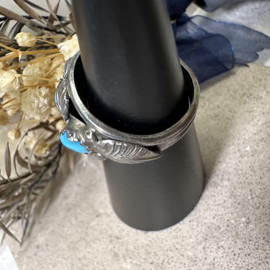 5.463【14号リング/指輪刻印AF sterling インディアンジュエリー