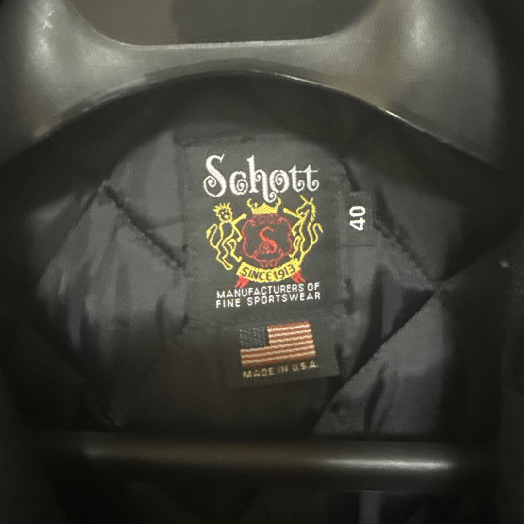 Schott/ショット/ワンスター　メルトン ジップアップ ピーコート