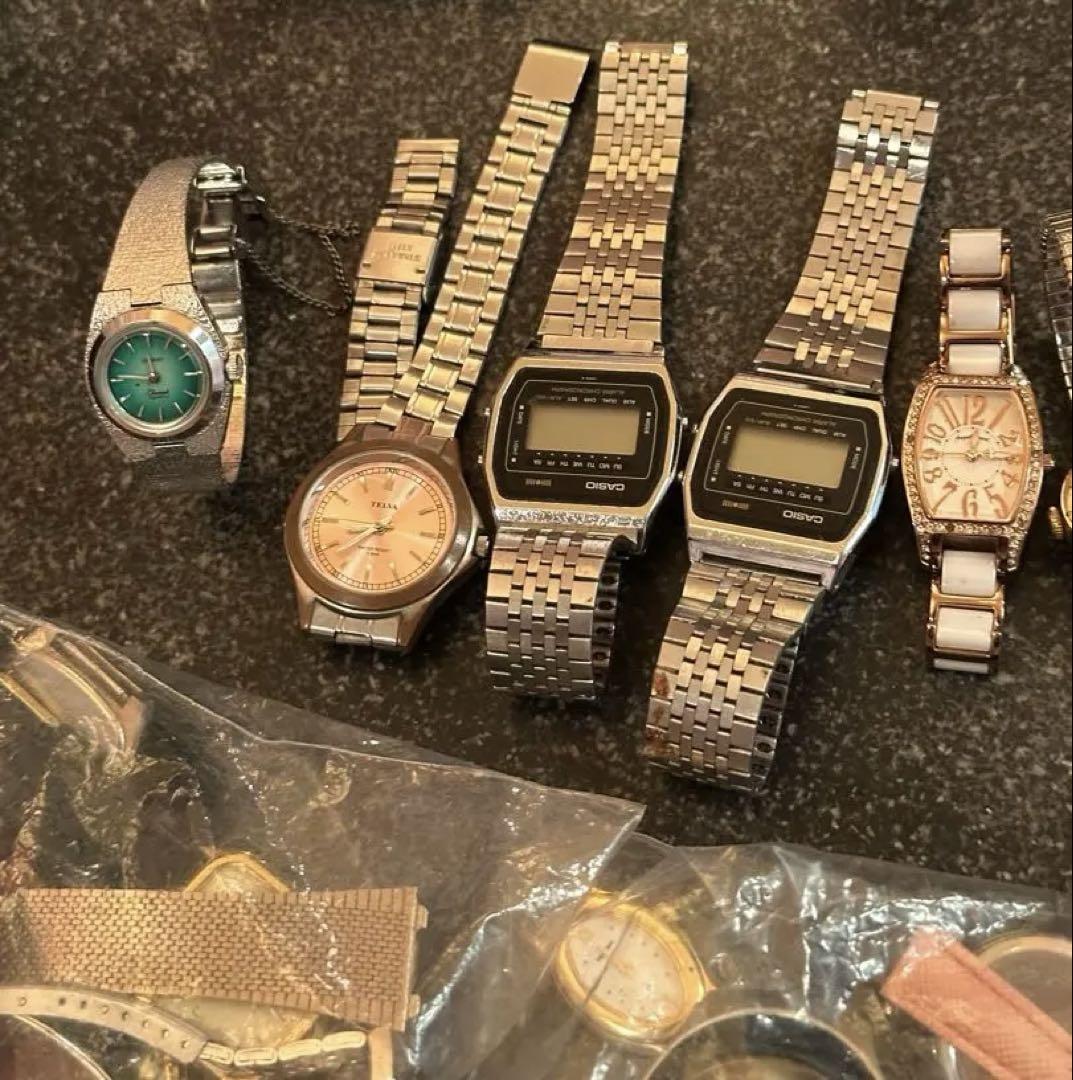 安価 SEIKO CASIO 等 デジタル・アナログ時計 遺品整理 おまとめセット 時計