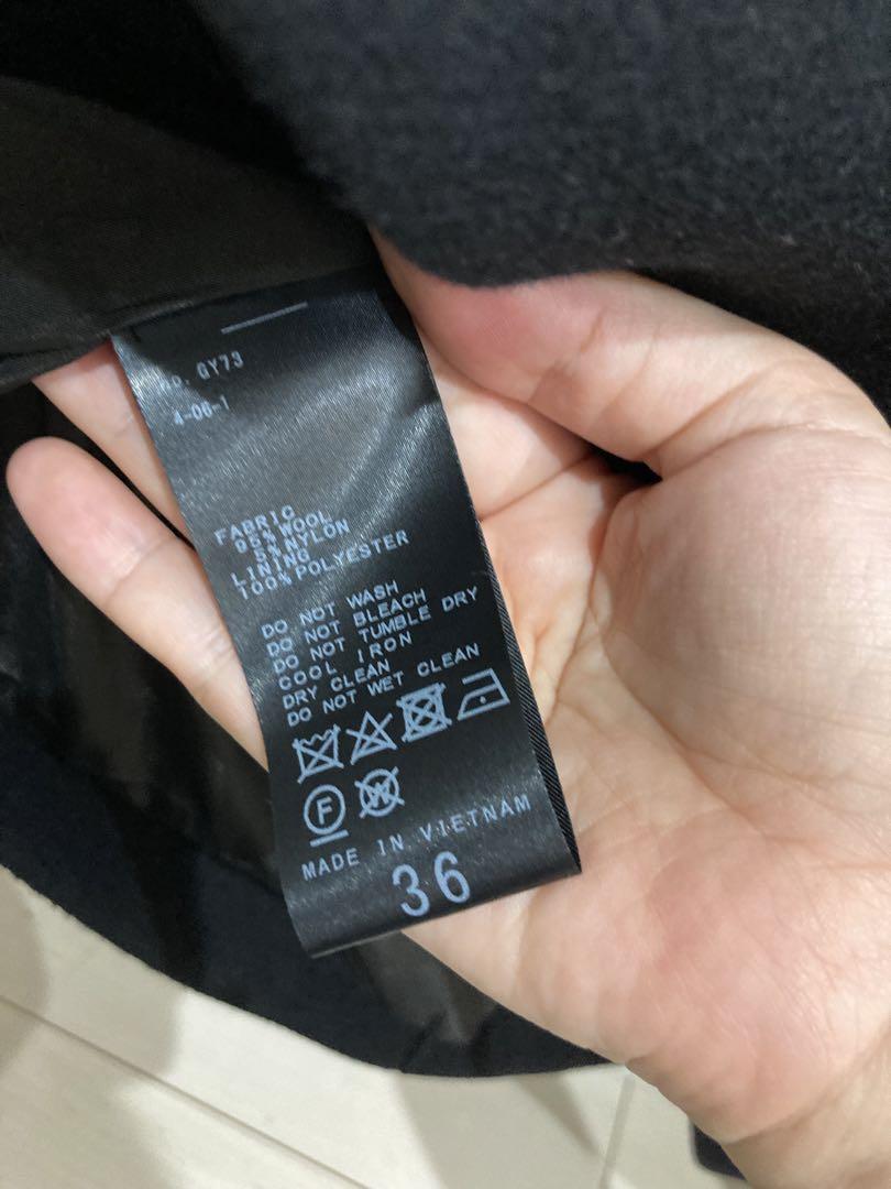 noble メルトンパフスリーブショートコート