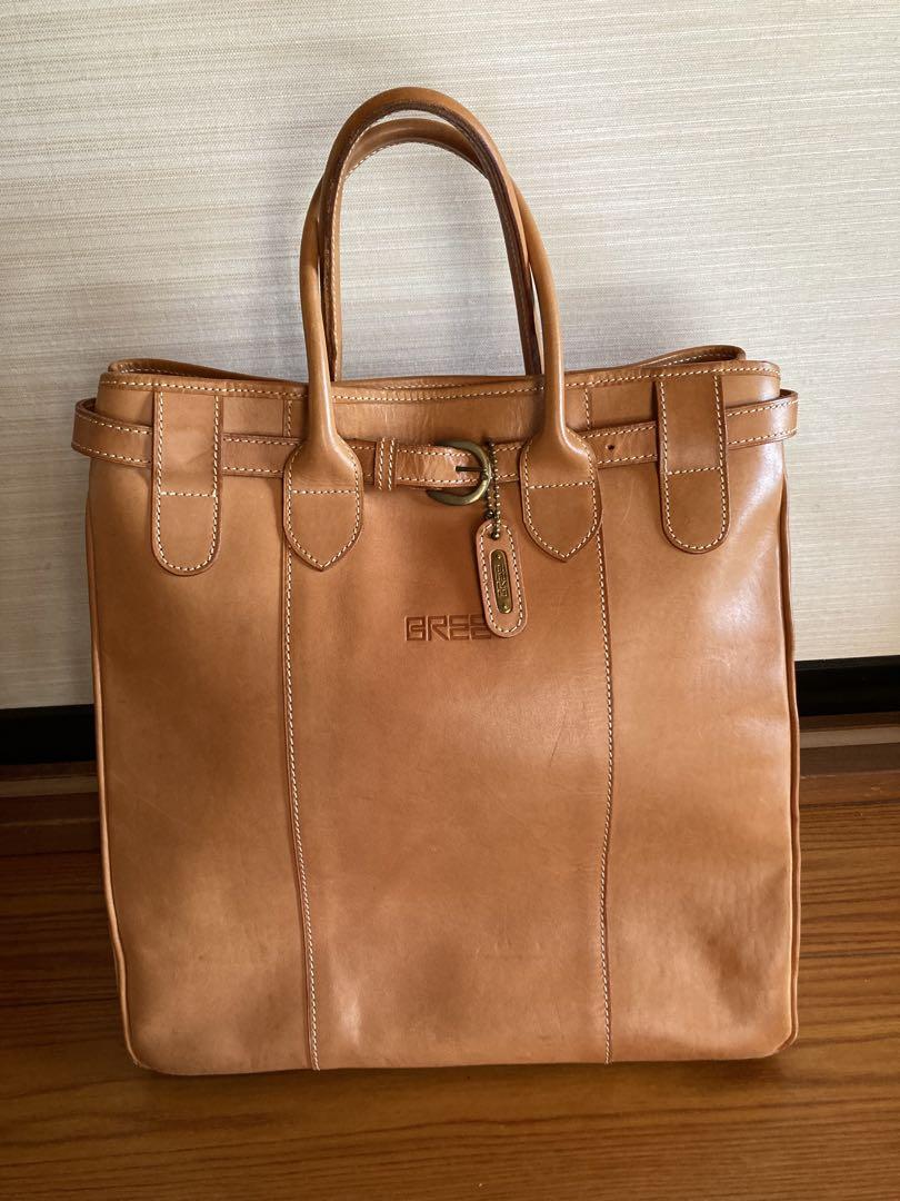 美品☆BREEブリー 総ヌメ革 ブリーフケース 保存袋ショルダー