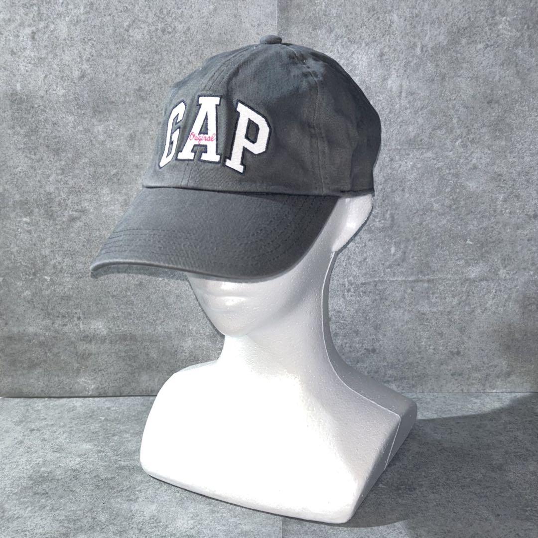 90s 00s OLD GAP キャップ ビンテージ 6パネル グレー y2k