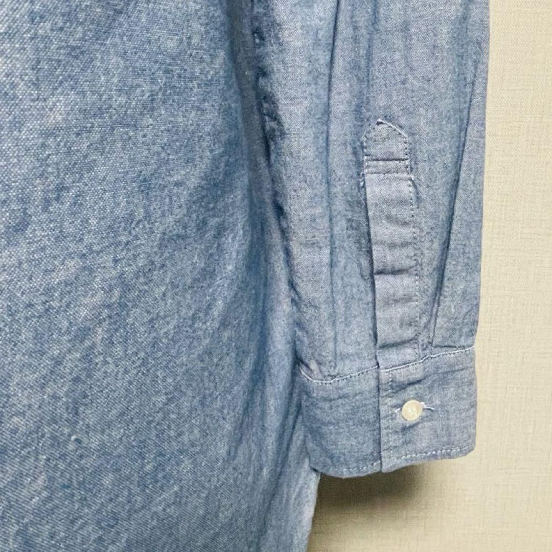 美品　アーバンリサーチロッソ　ライトブルー　デニム　ダンガリーシャツワンピース