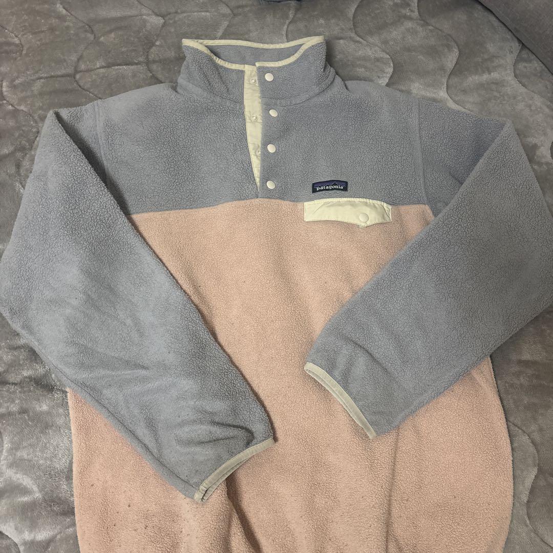 Patagonia Synchilla フリース Lサイズ グレー/ピンク