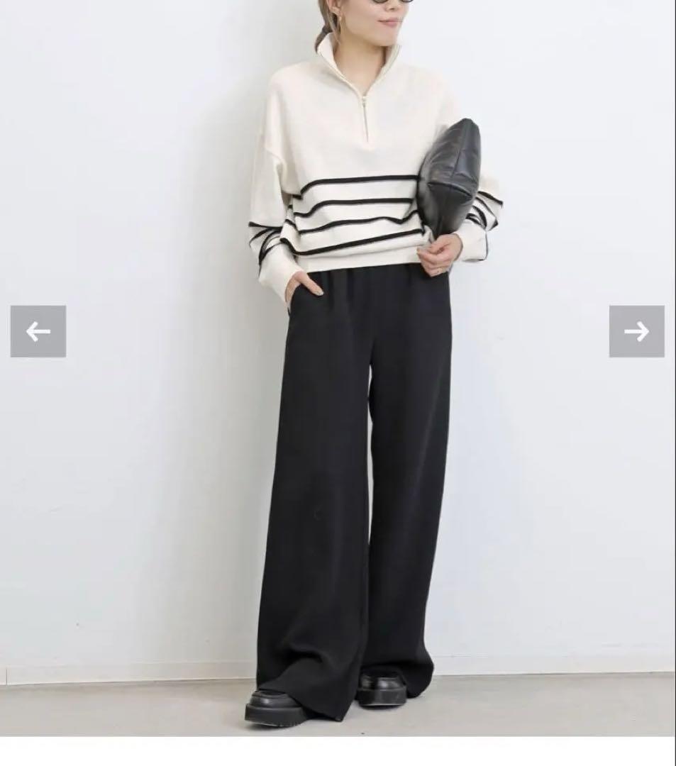 GOOD GRIEF グッドグリーフ Border Zip Knit Top GOOD GRIEF グッドグリーフ Border Zip Knit Top