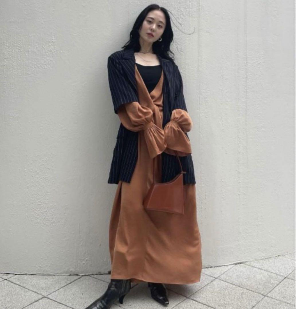 AMERI BACK CURTAIN OPEN HS JACKETネイビーM