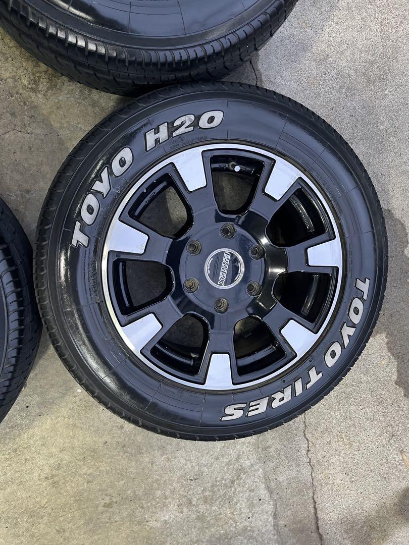 essex 16インチアルミホイールタイヤホワイトレタータイヤ H20 TOYO
