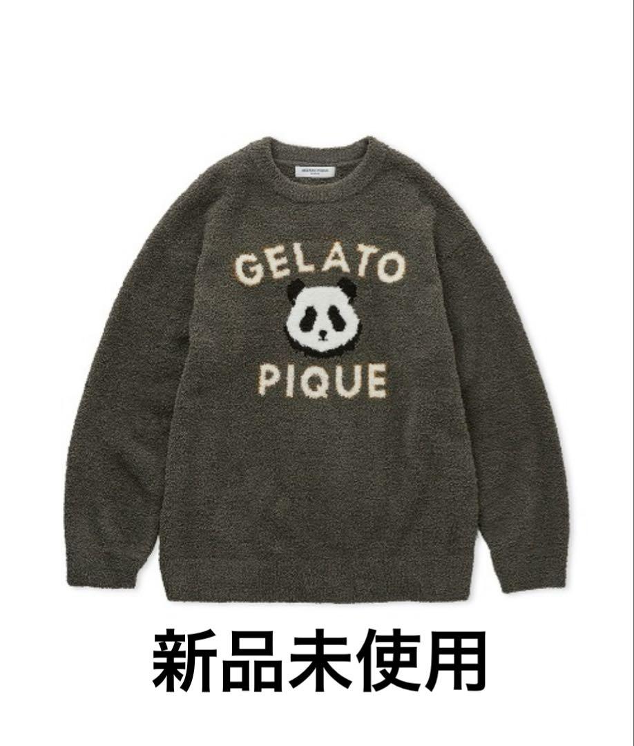 新品　定価8,140円　ジェラートピケ　パウダーパンダジャガードプルオーバー