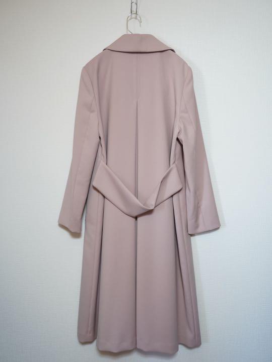 豊富な低価 美品 2 PINK 6VBEr-m90205365946 JUSGLITTY ダブルロングチェスターコート 最新作得価