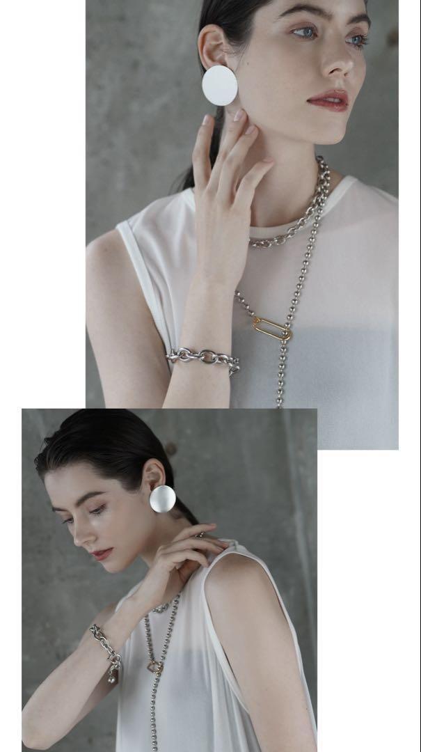 シーズマーラ　Plain disk earring ローヘン lohen