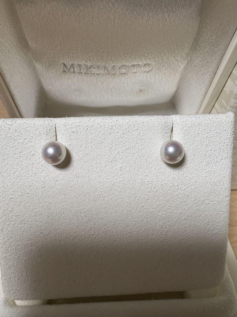 ミキモト　MIKIMOTO パール　真珠　ピアス K18 一粒