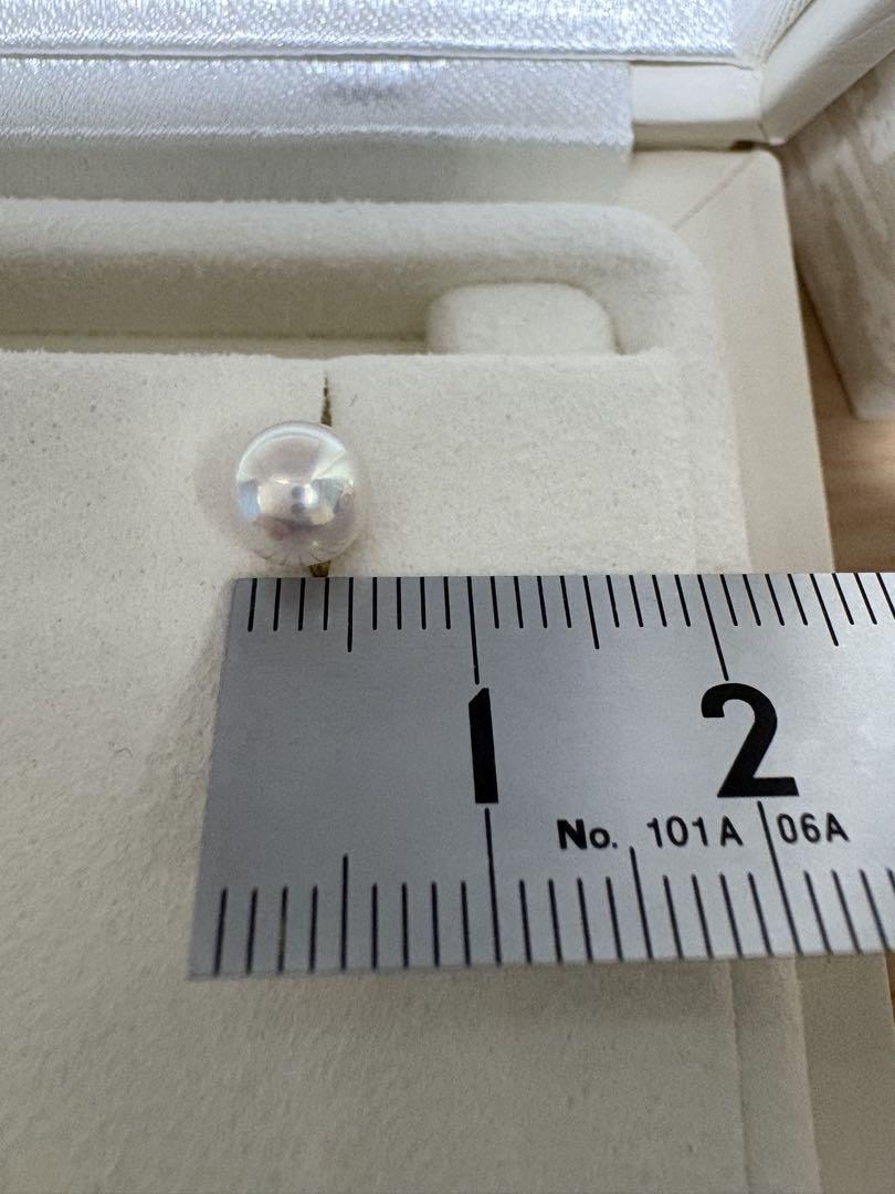 ミキモト　MIKIMOTO パール　真珠　ピアス K18 一粒