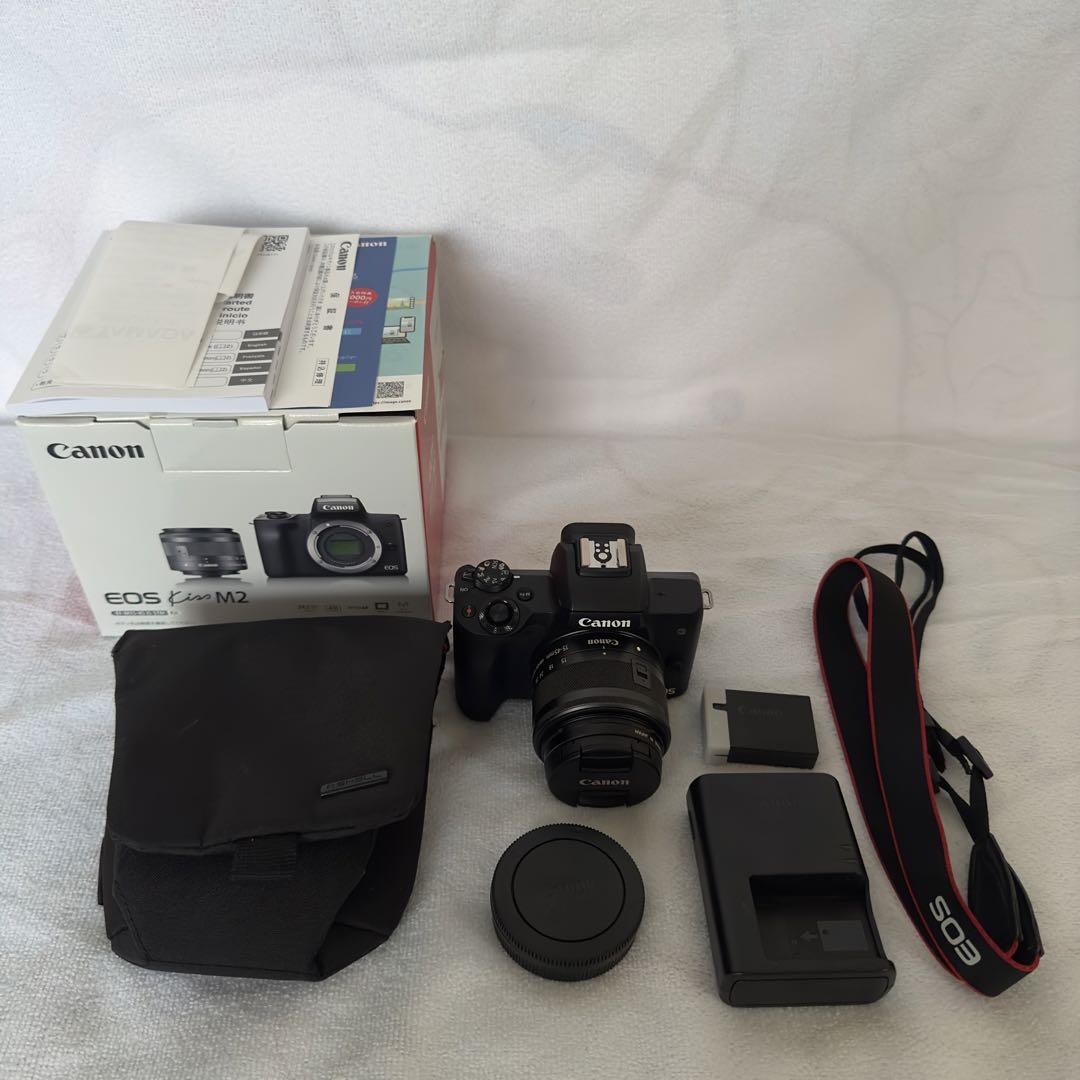 Canon eos kiss m2 標準レンズ キット ミラーレス 一眼レフ