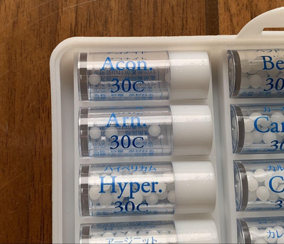 レメディー36基本セット　Acon. Arn.の30c大瓶、200c小瓶
