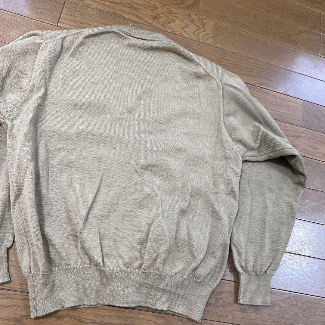 LACOSTE ニット セットアップ カーディガン モスグリーン ウール